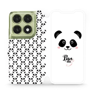Flip pouzdro na mobil Motorola Edge 70 Pro - Mobiwear M030P, panda Amálka