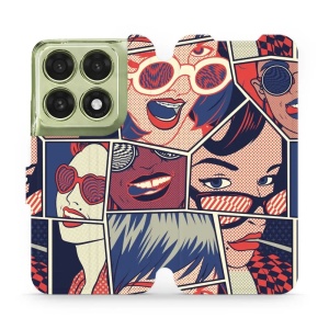 Flip pouzdro na mobil Motorola Edge 70 Pro - Mobiwear VP18P, komiks
