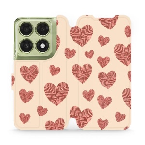 Flip pouzdro na mobil Motorola Edge 70 Pro - Mobiwear VP93S, otisk srdce
