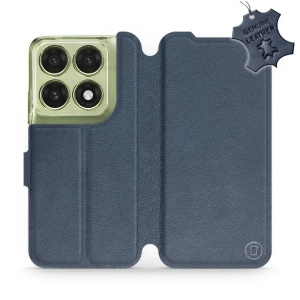 Kožené flip pouzdro na mobil Motorola Edge 70 Pro - Mobiwear - modré