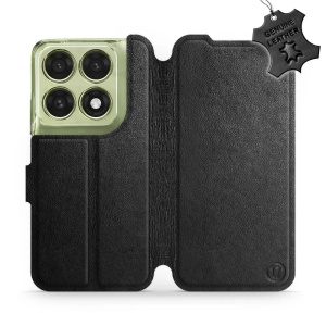 Kožené flip pouzdro na mobil Motorola Edge 70 Pro - Mobiwear - černé