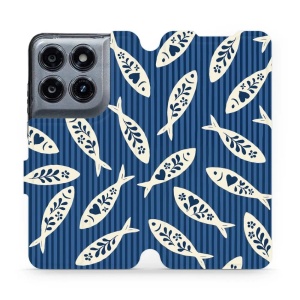 Flip pouzdro na mobil Motorola Moto G37 Power - Mobiwear VP89S, rybky