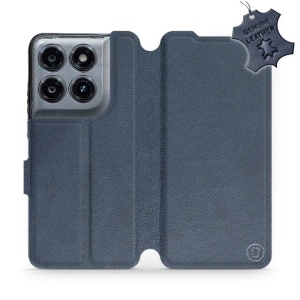 Kožené flip pouzdro na mobil Motorola Moto G37 Power - Mobiwear - modré