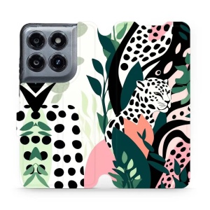 Flip pouzdro na mobil Motorola Moto G47 - Mobiwear VP53S, levhart