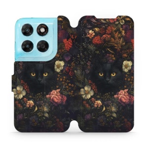 Flip pouzdro na mobil Motorola Moto G87 5G - Mobiwear V161S, temné kočky