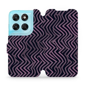 Flip pouzdro na mobil Motorola Moto G87 5G - Mobiwear VA55S, fialové klikyháky