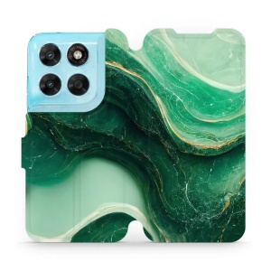 Flip pouzdro na mobil Motorola Moto G87 5G - Mobiwear VP38S, zelený mramor