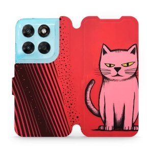 Flip pouzdro na mobil Motorola Moto G87 5G - Mobiwear VP54S, kocourek