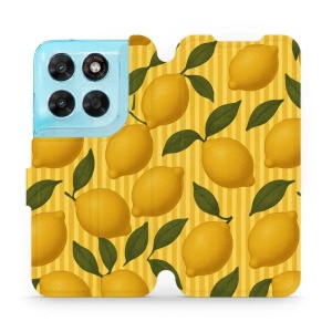 Flip pouzdro na mobil Motorola Moto G87 5G - Mobiwear VP81S, citrony