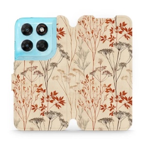 Flip pouzdro na mobil Motorola Moto G87 5G - Mobiwear VB10S, trávy a okolíky