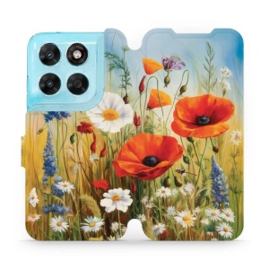 Flip pouzdro na mobil Motorola Moto G87 5G - Mobiwear VP43S, letní louka