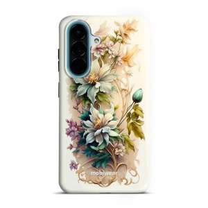 Odolný kryt na mobil Samsung Galaxy A27 5G - Mobiwear Elite Pro E014E, krémové květy