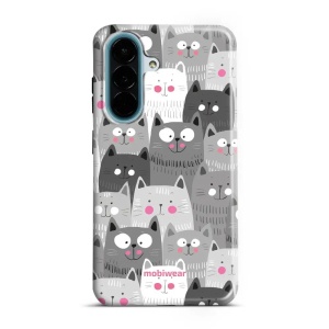 Odolný kryt na mobil Samsung Galaxy A27 5G - Mobiwear Elite Pro E099E, kočičky