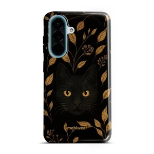 Odolný kryt na mobil Samsung Galaxy A27 5G - Mobiwear Elite Pro E164E, černá kočka