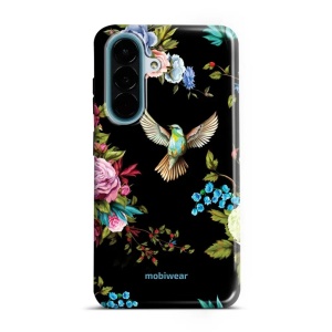 Odolný kryt na mobil Samsung Galaxy A27 5G - Mobiwear Elite Pro ED09E, ptáček a květy