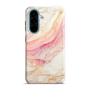 Odolný kryt na mobil Samsung Galaxy A27 5G - Mobiwear Elite Pro EP32E, růžový a zlatavý mramor