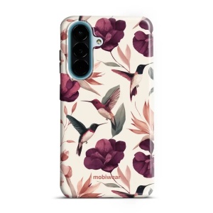 Odolný kryt na mobil Samsung Galaxy A27 5G - Mobiwear Elite Pro EB07E, kolibříci v květinách