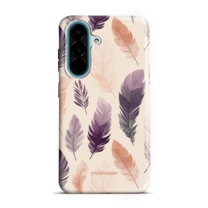 Odolný kryt na mobil Samsung Galaxy A27 5G - Mobiwear Elite Pro EB08E, akvarelová pírka