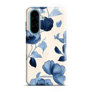 Odolný kryt na mobil Samsung Galaxy A27 5G - Mobiwear Elite Pro EP73E, modrá krása květů