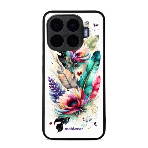 Lesklý kryt na mobil Xiaomi 17T - Mobiwear Glossy G017G, pírka a květy