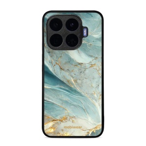 Lesklý kryt na mobil Xiaomi 17T - Mobiwear Glossy G022G, zelenkavý a zlatavý mramor