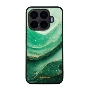 Lesklý kryt na mobil Xiaomi 17T - Mobiwear Glossy G023G, zelený mramor