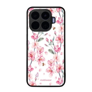 Lesklý kryt na mobil Xiaomi 17T - Mobiwear Glossy G033G, růžové květy
