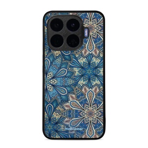 Lesklý kryt na mobil Xiaomi 17T - Mobiwear Glossy G038G, modré mandala květy