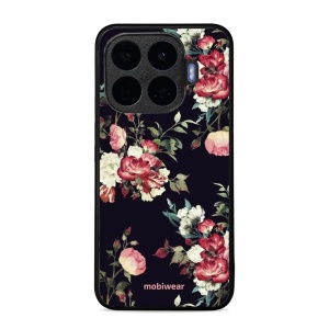 Lesklý kryt na mobil Xiaomi 17T - Mobiwear Glossy G040G, růže na černé