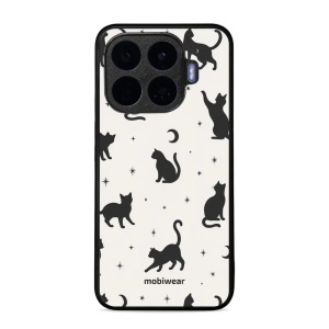 Lesklý kryt na mobil Xiaomi 17T - Mobiwear Glossy G162G, noční kočky