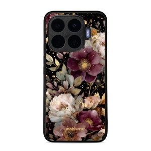 Lesklý kryt na mobil Xiaomi 17T - Mobiwear Glossy G169G, zlatavé kvítky