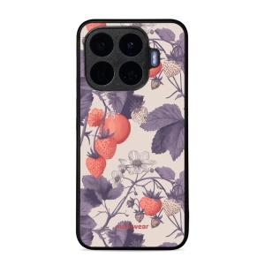 Lesklý kryt na mobil Xiaomi 17T - Mobiwear Glossy GB01G, jahodový herbář