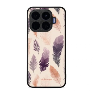 Lesklý kryt na mobil Xiaomi 17T - Mobiwear Glossy GB08G, akvarelová pírka