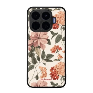 Lesklý kryt na mobil Xiaomi 17T - Mobiwear Glossy GB12G, květiny ve stylu 50. let