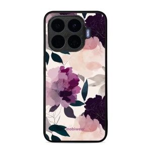 Lesklý kryt na mobil Xiaomi 17T - Mobiwear Glossy GB21G, akvarelové pivoňky