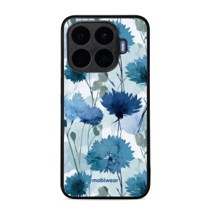 Lesklý kryt na mobil Xiaomi 17T - Mobiwear Glossy GB23G, akvarelové chrpy