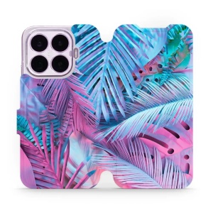 Flip pouzdro na mobil Xiaomi 17T - Mobiwear MG10S, fialové a modré listy