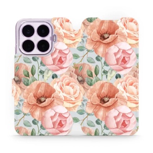 Flip pouzdro na mobil Xiaomi 17T - Mobiwear MP02S, pastelové květy