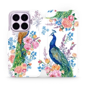 Flip pouzdro na mobil Xiaomi 17T - Mobiwear MX08S, pávi