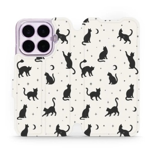 Flip pouzdro na mobil Xiaomi 17T - Mobiwear V162S, noční kočičky