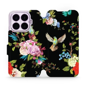 Flip pouzdro na mobil Xiaomi 17T - Mobiwear VD09S, ptáčci a květy