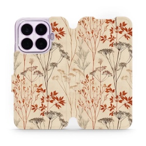 Flip pouzdro na mobil Xiaomi 17T - Mobiwear VB10S, trávy a okolíky