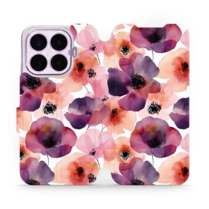 Flip pouzdro na mobil Xiaomi 17T - Mobiwear VB20S, akvarelové máky