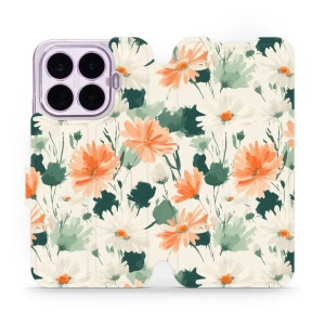 Flip pouzdro na mobil Xiaomi 17T - Mobiwear VB22S, akvarelové sedmikrásky