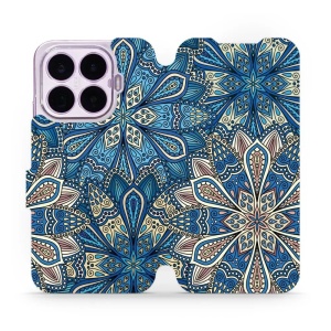 Flip pouzdro na mobil Xiaomi 17T - Mobiwear V108P, modré mandala květy