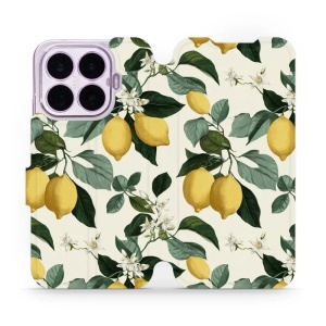 Flip pouzdro na mobil Xiaomi 17T - Mobiwear VB02S, rozkvetlé citrony