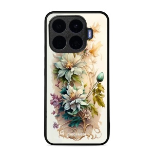 Lesklý kryt na mobil Xiaomi 17T Pro - Mobiwear Glossy G014G, krémové květy