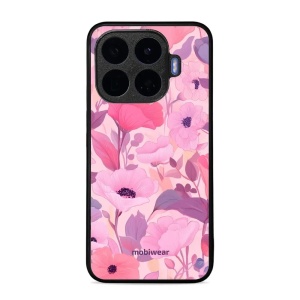 Lesklý kryt na mobil Xiaomi 17T Pro - Mobiwear Glossy GP74G, růžové květy snů