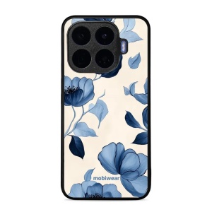 Lesklý kryt na mobil Xiaomi 17T Pro - Mobiwear Glossy GP73G, modrá krása květů