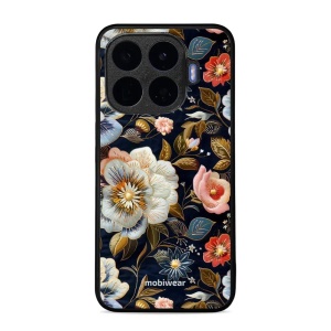 Lesklý kryt na mobil Xiaomi 17T Pro - Mobiwear Glossy GB04G, vyšívaná kytice